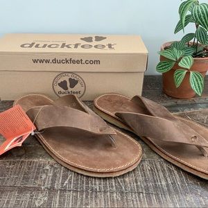 NWT Duckfeet Ærø Casual toe-post sandal, Cocoa